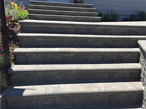 gray grey cambridge onyx natural matryx 6 3 mixed sizes front steps bullnose edge groutless no maintenance